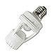 Alloet AC 110-240V Infrared Motion Sensor Holder E27 Plug Socket Switch Base Led Bulb Light Lamp Holder