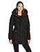 Steve Maddens Womens Packable Winter Chevron Fleece Lined Puffer Coat with Hood