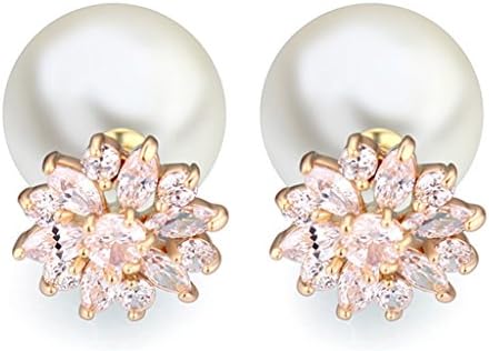 Vintage Pearl Earring AAA Zirconic Stud Earrings