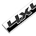 Auto Dynasty Chrome Finish Metal Emblem 4X4 Badge, (Black Letter)