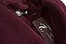 TONY AND CANDICE Men's Fleece Bathrobe Long Shawl Collar Plush Robe (Burgundy, XL)