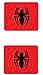 Spider-Man Web Spider Logo Marvel Comics Car Truck SUV Front and Rear Seat Rubber Floor Mats - 4PCS