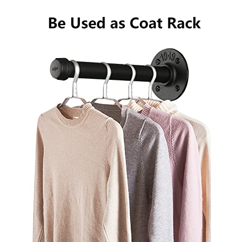 Pipe Shelf Brackets 9 inch, Industrial Floating Shelving Bracket 10