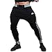 EU Men's Joggers Pants Gym Workout Pant Running Trousers Medium Black