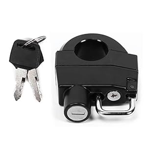 Helmslot voor Motorfiets Handvat,25mm/1in Motorfiets Stuur Helm Lock Anti-Diefstal Veiligheid Hangslot Universele…