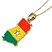 AccessCube Women's Country Map Flag Pendant Necklace Gold Silver Color Charm Maps Jewelry
