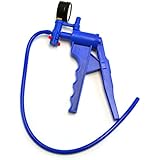 Blue Hand Held Vacuum Pump with gauge and 19.5" tube