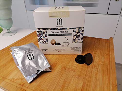 Mokanero - Italienischer Espresso - Mischung aus gerösteten und gemahlenen Kaffeekapseln A Modo Mio - 50 Kapseln – Bild 3