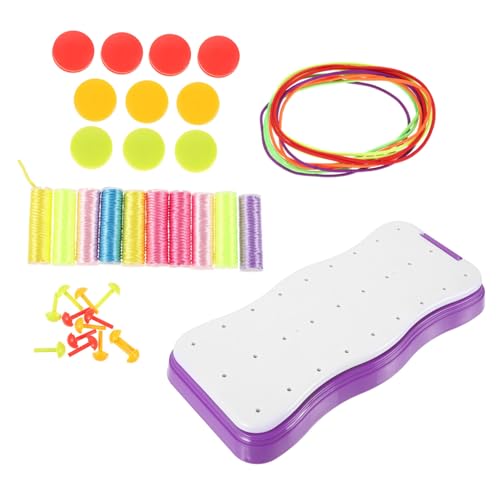 TEHAUX 1set Weaving Bracket Kit for Bracelet Making Lanyards Tool for Crafting Handwoven Accessories for Adults and Boys and Girls