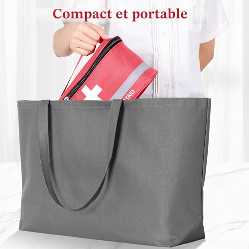Romon 1 x Empty Emergency Bag, Waterproof Portable Medicine Bag, Large Capacity Emergency Bag, Medicine Storage Bag for Home, Office, Travel