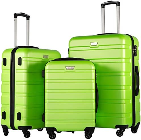 COOLIFE Luggage 3 Piece Set Suitcase Spinner Hardshell Lightweight TSA Lock 4 Piece Set