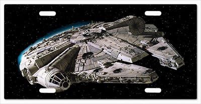 Millennium Falcon Star Wars The Force Awakens v30 Vanity License Plate