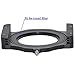 SIOTI Camera Metal Square Filter System Holder, with 72mm-77mm Adapter Ring, Compatiable with ND/Gradient ND 100 * 100 * 2.0mm and 100mm*150 * 2.0mm Thickness Square Filter (72mm)