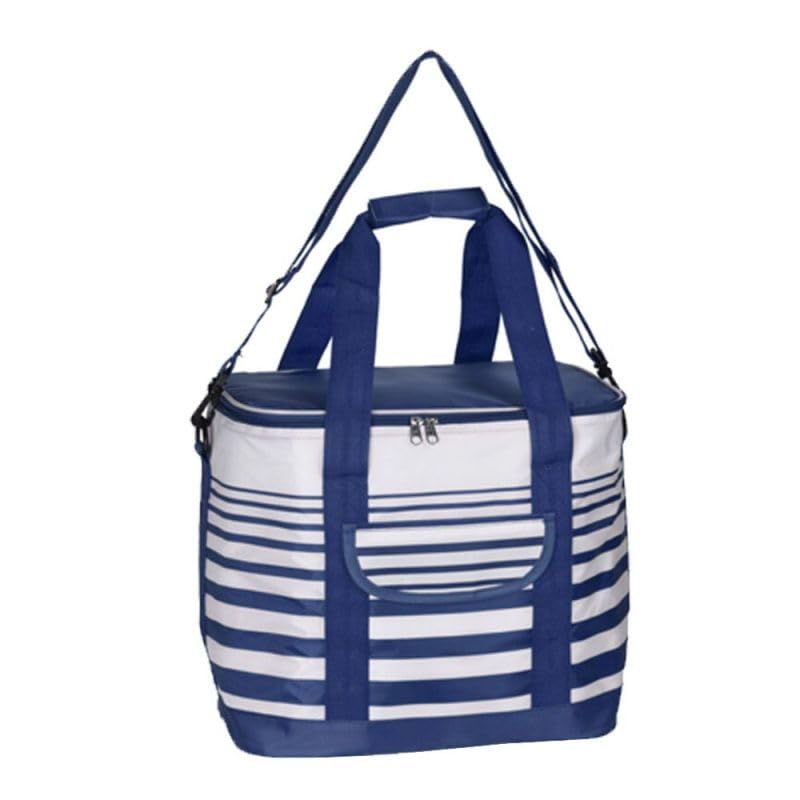 Original Organics Carry Cooler Bag 12 Litre Blue Stripe