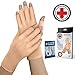 Doctor Developed Arthritis Gloves - Cotton Fingerless Compression Gloves - Hand Compression Gloves for Arthritis Relief - Compression Gloves for Women/Men, With Doctor Handbook (Nude, S)