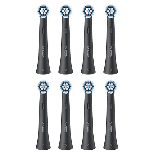 Oral-B Gentle Care Ersatzbürsten, Schwarz, 8 Stück, weich, geeignet für empfindliches Zahnfleisch, runde Bürste für elektrische Zahnbürsten von Oral B