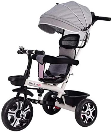 Dppan 4 In 1 子供用三輪車 ベビーカー 取り外し可能 日よけ及び調整可能