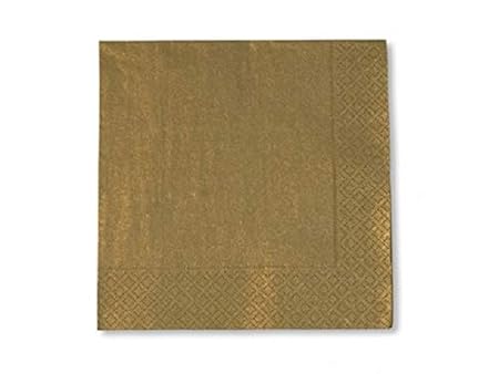 20 Tovaglioli Di Carta Oro 33 X 33 Cm Natalizi Amazonit