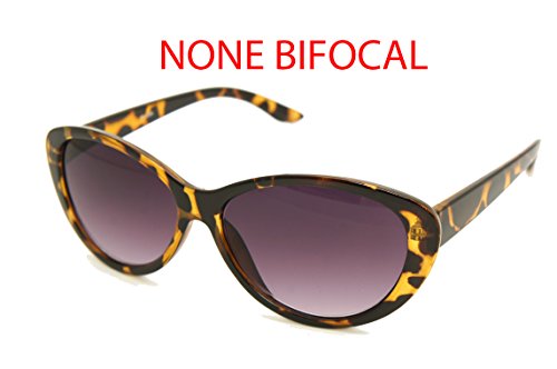 ColorViper Vintage Women CatEye Round Rx Optical Reading Sun Readers Oversized (CatEye shiny light tortoise/Sun reader, 2.25)