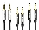 AUX Cable [3-Pack 4ft/1.2M - 24K Gold Plated, Hi-Fi Sound Quality] Cellularize 3.5mm Audio Cable / Auxiliary Cable / Aux Cord for Car Stereos, Beats Series, Sony Series, iPod, iPhone