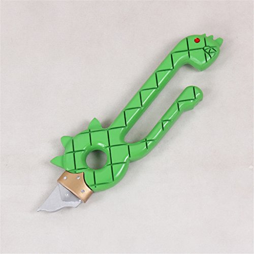 Mtxc The Seven Deadly Sins Cosplay Meliodas Prop Weapon Magic Sword Broken Sword Green - Image 4