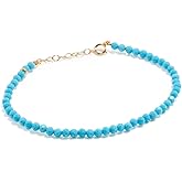 JIAJIA Women's 14k December Birthstone Bracelet, December - Blue Topaz, One Size