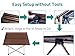 TREKOLOGY Medium Aluminum Camping Table Brown Foldable Portable