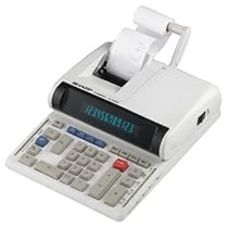 Sharp Two-Color Printing Calculator, Black/Red Print, 4.8 Lines/Sec (CS2850A)