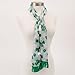 Shamrock Scarf with Green Border for St Patrick's Day in White