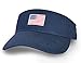 Tirrinia Men American Flag Sports Tennis Golf Sun Visor Hat Patriotic Women Polo Sun Cotton Twill Embroidered Adjustable Closure Cap
