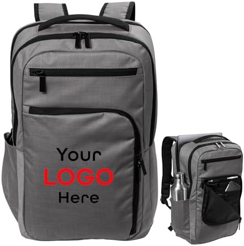 Amazon.com: Printualist Personalized Custom Business Computer Backpack -  Add Your Logo (17" Laptops) 5 or 10 Pack : Electronics