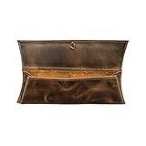 Rustic Leather Pencil Case (Small Personal Items) Handmade by Hide & Drink :: Bourbon Brown