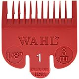 Wahl Professional Color Coded Comb Attachment #3114-603 – Red #1 – 1/8" (3.0mm) – Great for Professional Stylists and Barbers