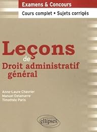 Leçons de droit administratif général