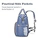 HaloVa Diaper Bag Multi-Function Waterproof Travel Backpack Nappy Bags for Baby Care, Large Capacity, Stylish and Durable, Purple-Blue