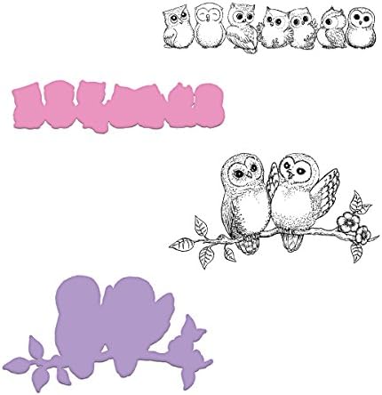Heartfelt Creations Sugar Hollow Owls Stamp and Die Combo HCSD1-2001