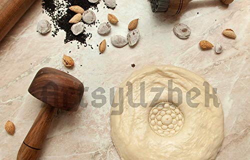 Pair-of-Uzbekistan-bread-stamps-for-sale-275-inch-236-inch-diameter-FREE-RECIPES