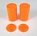 Set of 50 7/8" Easy Stacking Plastic Mini Playing Poker Chips - Orange