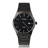 MEN'S Quartz Watch Stainless Steel Strap Rotational Calendar Concise style High Movement Business Dress