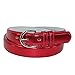 CTM Women's Leather 1 1/8 Inch Metallic Dress Belt