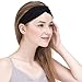 5 Pcs: HBY Solid Color Cotton Adjustable NO SLIP Multi-Style Headbands for Women Sports or Fashion