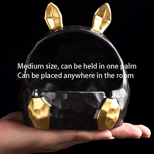 MELAG Asbak Gepersonaliseerde Konijn Asbak Leuke Keramiek Asbak Decoratie Thuis Cartoon Dier Sigaret Asbak Thuis En… - Afbeelding 5