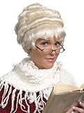 Enigma Wigs Women's Mrs.Santa, White, One Size