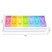 Pill Organizer, Weekly 7 Day AM PM Pill box, Travel Large Daily Pill Cases with Easy Push Button Design for Vitamins/ Fish Oil/ Capsules/ Supplements