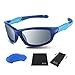 DUCO Kids Sunglasses Boys Girls Sports Polarized Sunglasses Youth Baseball for Kids UV Protection Age 6-10