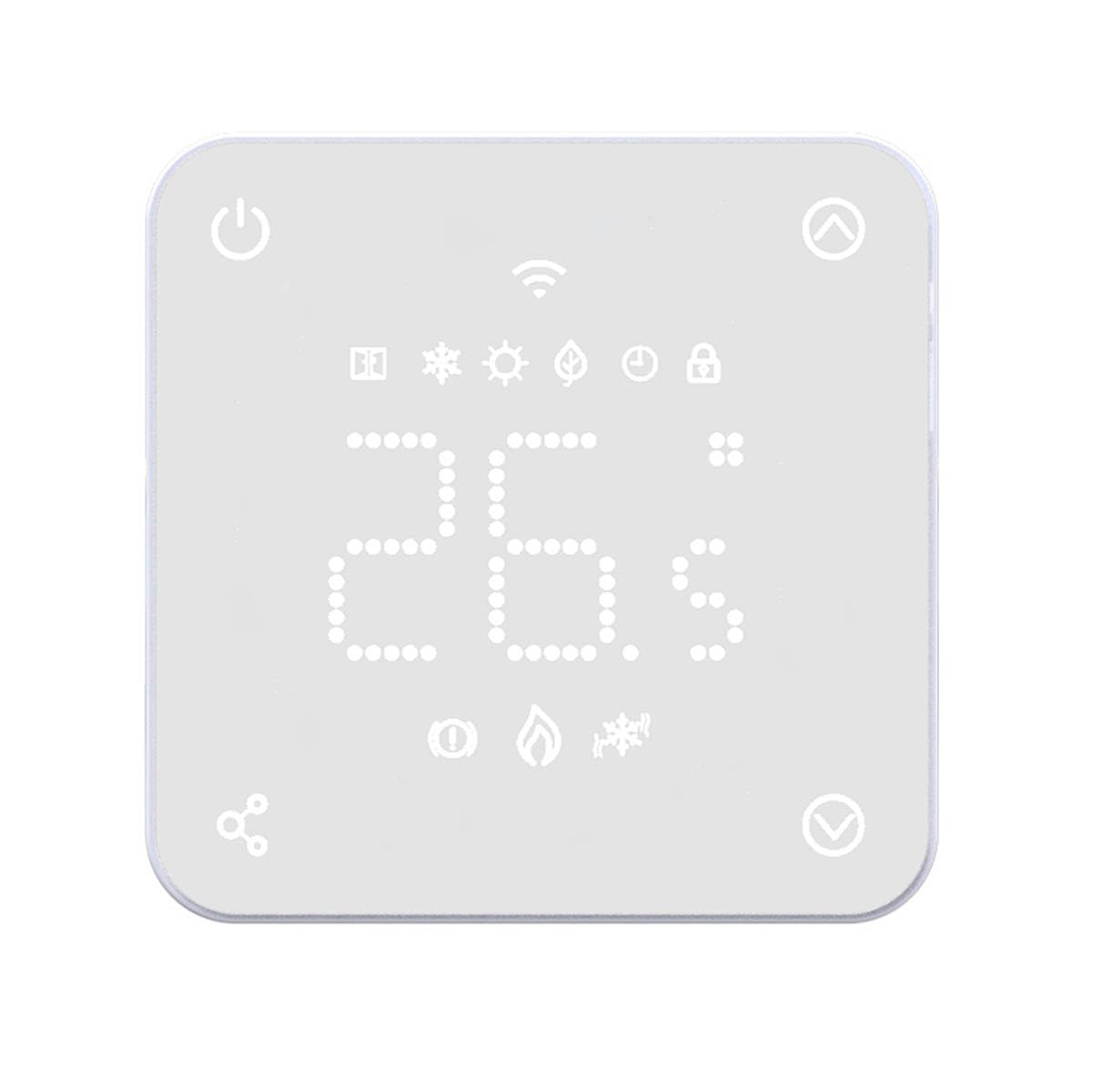 Lowenergie Smart Wifi Thermostat Digital Programmable 7 Day Central Heating with Backlit Economy & Auto Modes Remote Heating Control from Smart Phone