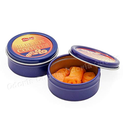 Odoria 1/6 Miniatur Kekse 10 Stück und Keksdose 2 Stück Puppenhaus Lebensmittel Zubehör – Bild 3