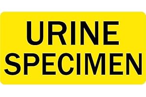Urine Specimen Veterinary Labels - (2” x 1”) Yellow | Great for Charts and Containers - Veterinary Clinics/Hospitals - [1 Roll/500 Labels] | LabelValue Brand