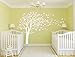 LUCKKYY Tree Blowing in The Wind Tree Wall Decals Wall Sticker Vinyl Art Kids Rooms Teen Girls Boys Wallpaper Murals Sticker Wall Stickers Nursery Decor Nursery Decals (Light White Purple+Pink)