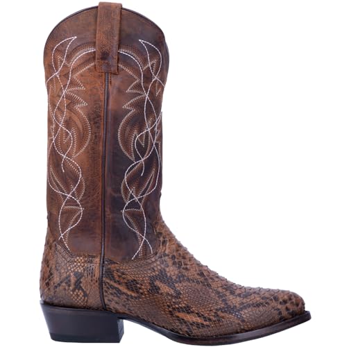 Dan Post Boots Mens Manning Embroidered Pull On Round Toe Dress Boots Mid Calf…